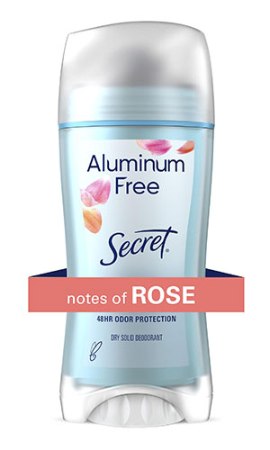 Secret Deodorant Sans Alluminium Pour Femmes 48h